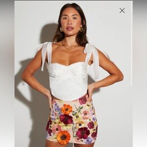 Vici tie strap crop top